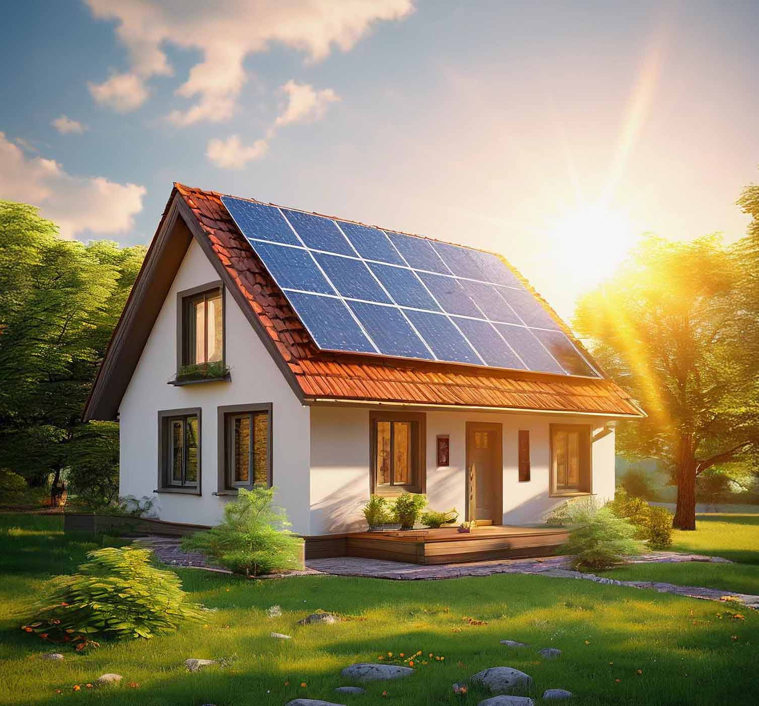 Eigenheim mit PV-Anlage